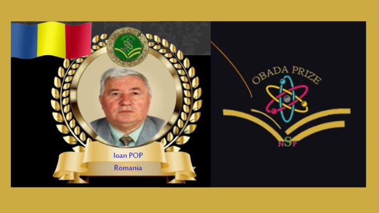 Prof. Ioan Pop, honorary member of AOSR, winner of the Obada Award