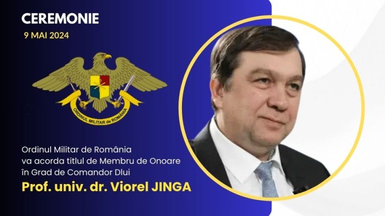 Professor Viorel Jinga, Honorary Member in the rank of Commander