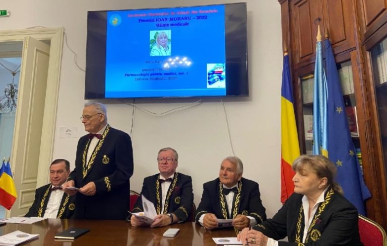 “Thatcher of Cluj”, Rector Anca Buzoianu, received the “Ioan Moraru” Award of the Romanian Academy of Scientists