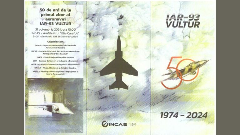 50 years since the first flight of the IAR-93 VULTUR aircraft