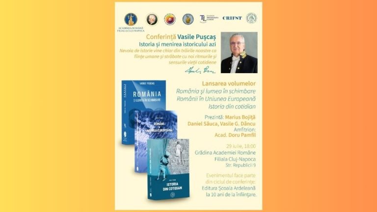 Conference Vasile Pușcaș: “History and the historian’s mission today” @ Romanian Academy Garden – Cluj-Napoca