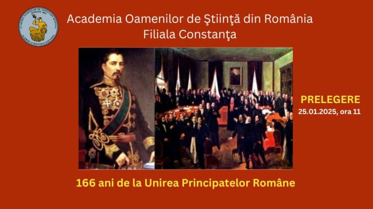 Lecture “The statesmen of 1859 – reforming patriots towards the legislative and institutional Europeanization of the Modern Romanian State”