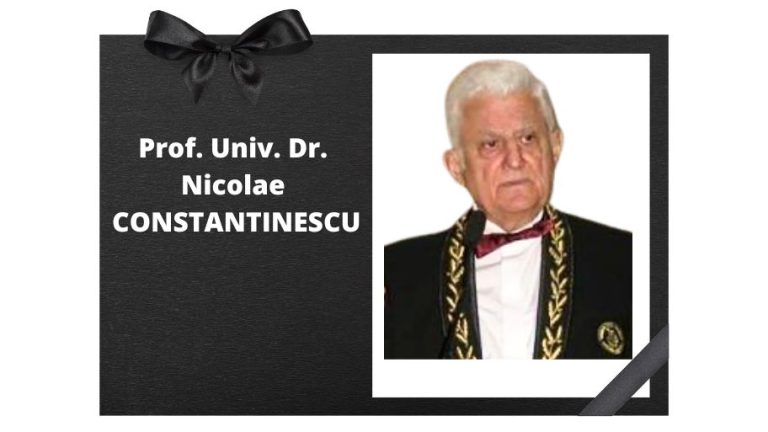 Ne-a părăsit profesorul Dr. Nicolae Constantinescu (1936-2025)