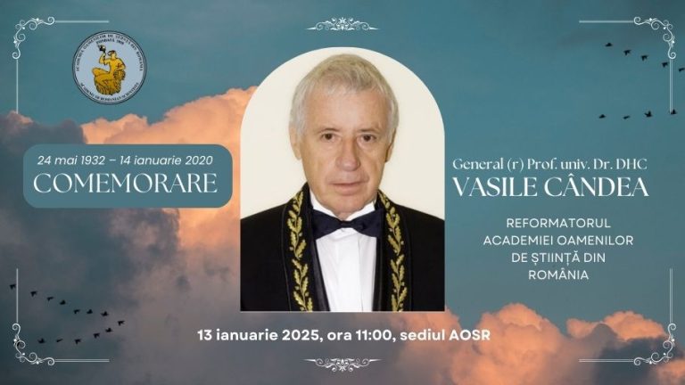 Professor Vasile Cândea, the reformer of the Romanian Academy of Scientists, commemorated five years after his death